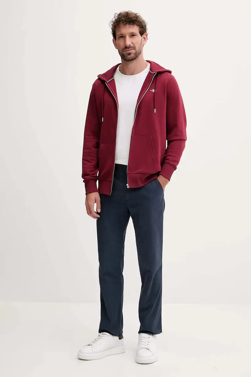 felpa uomo colore nero con cappuccio Granata miniatura 2