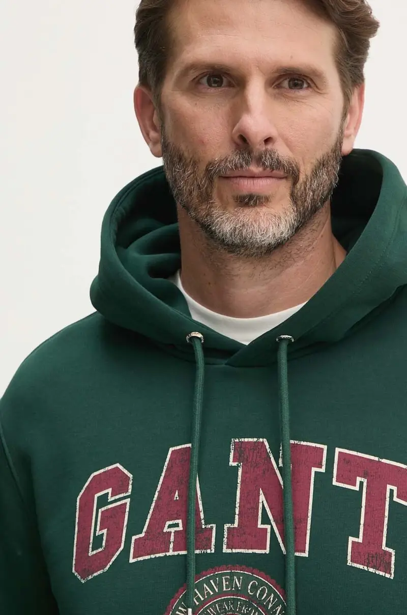 felpa uomo colore verde con cappuccio 2015068 miniatura 3