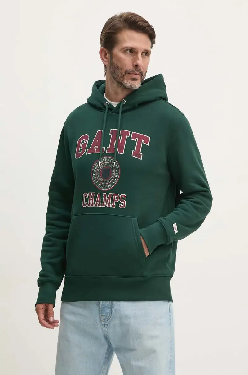 felpa uomo colore verde con cappuccio 2015068