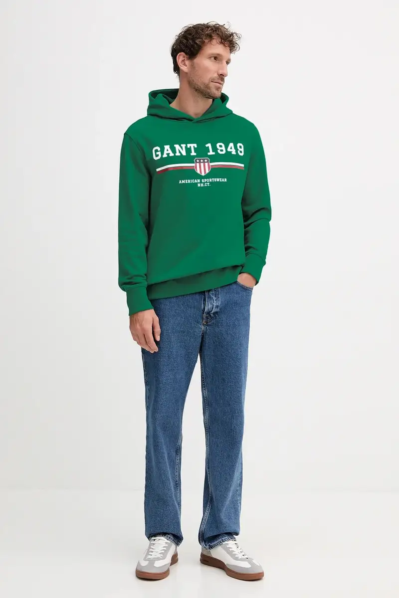 felpa uomo colore verde con cappuccio 2067042 miniatura 2