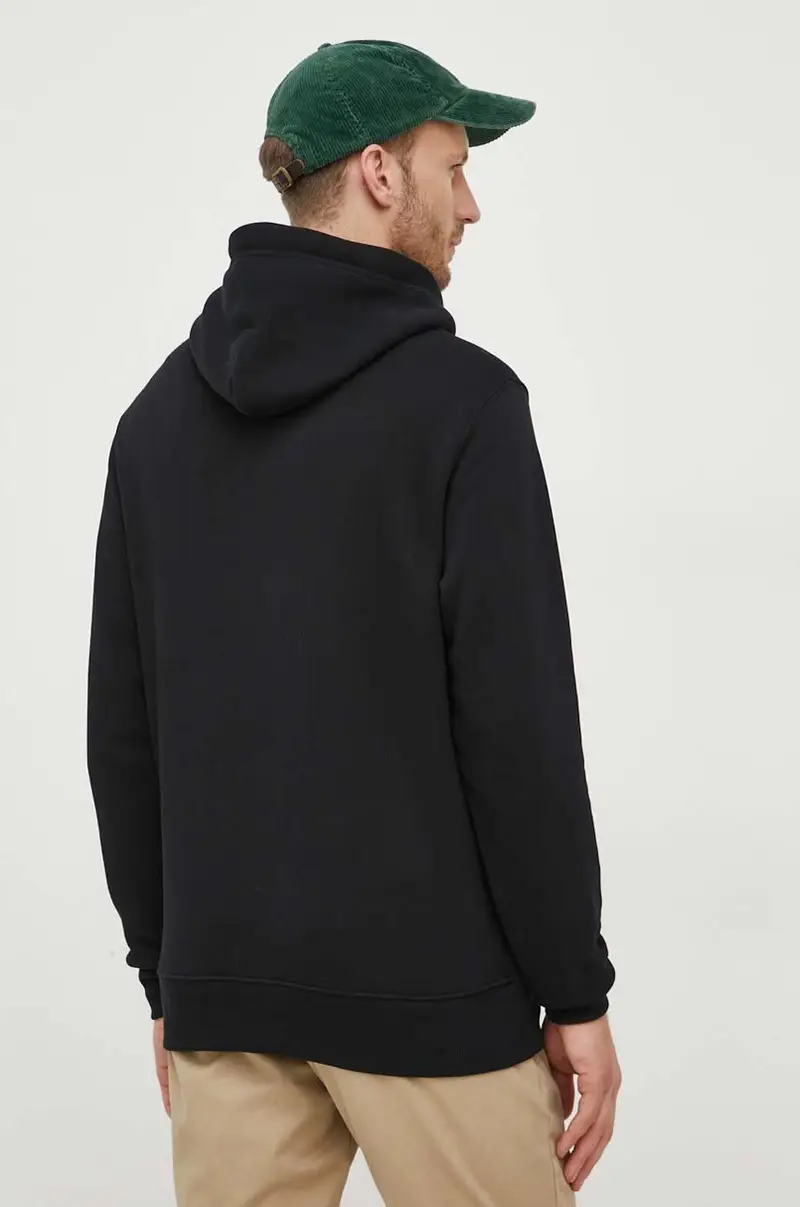 felpa uomo con cappuccio Nero miniatura 3