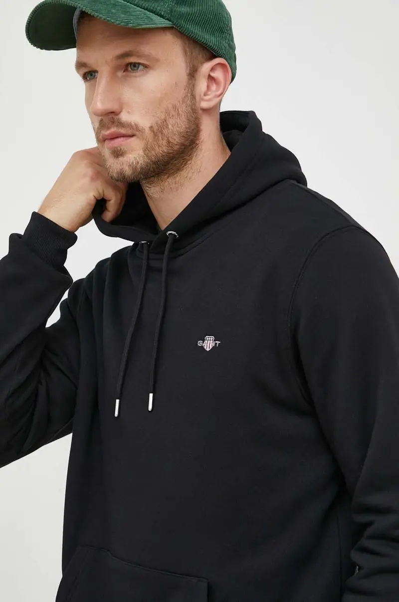 felpa uomo con cappuccio Nero miniatura 4