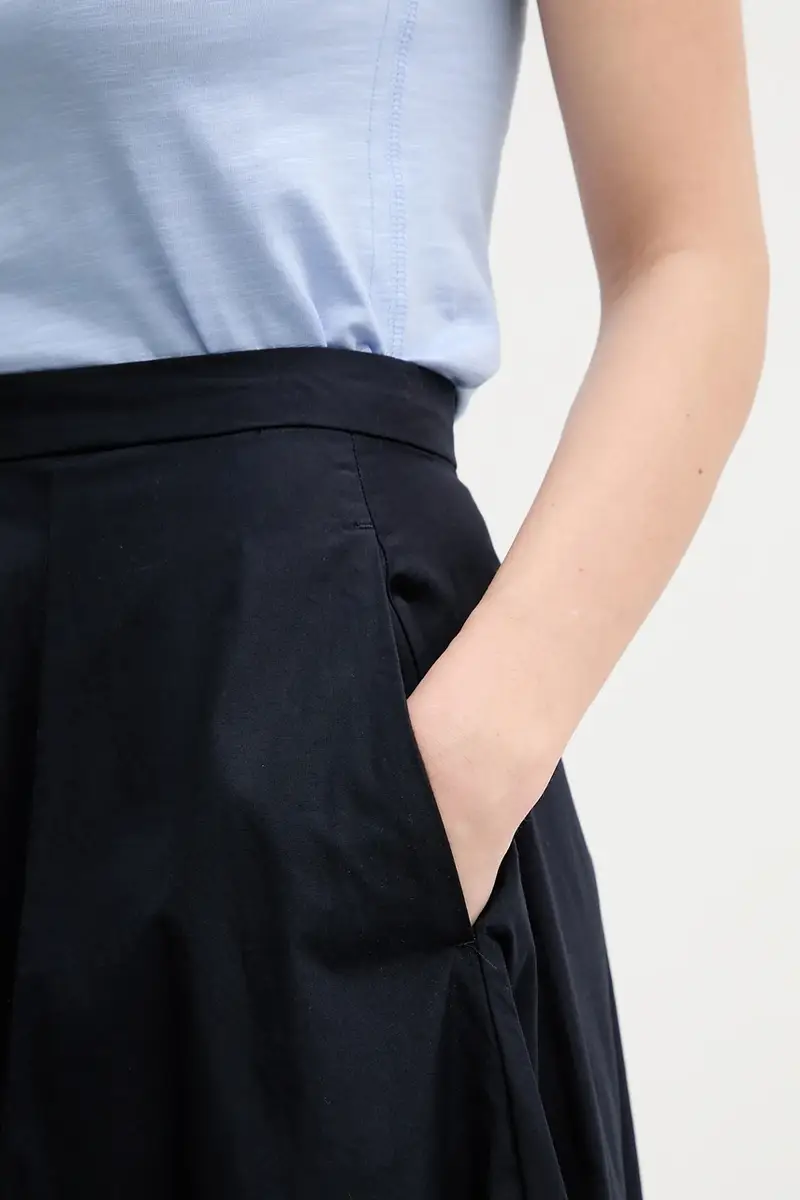 gonna in cotone colore blu navy 4400163 miniatura 4