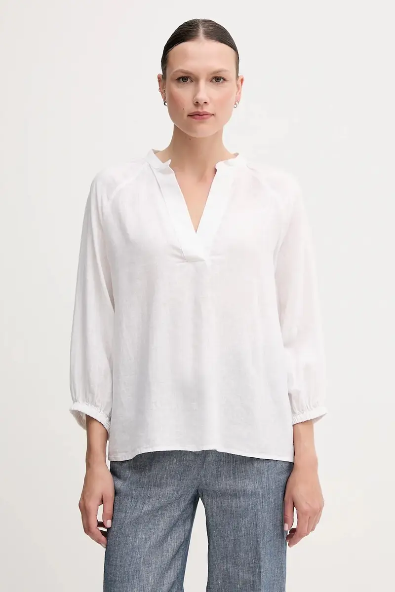 maglietta di lino colore bianco 4300475