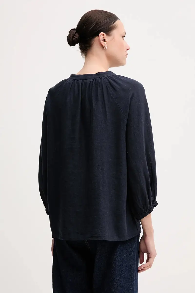 maglietta di lino colore blu navy 4300475 miniatura 3