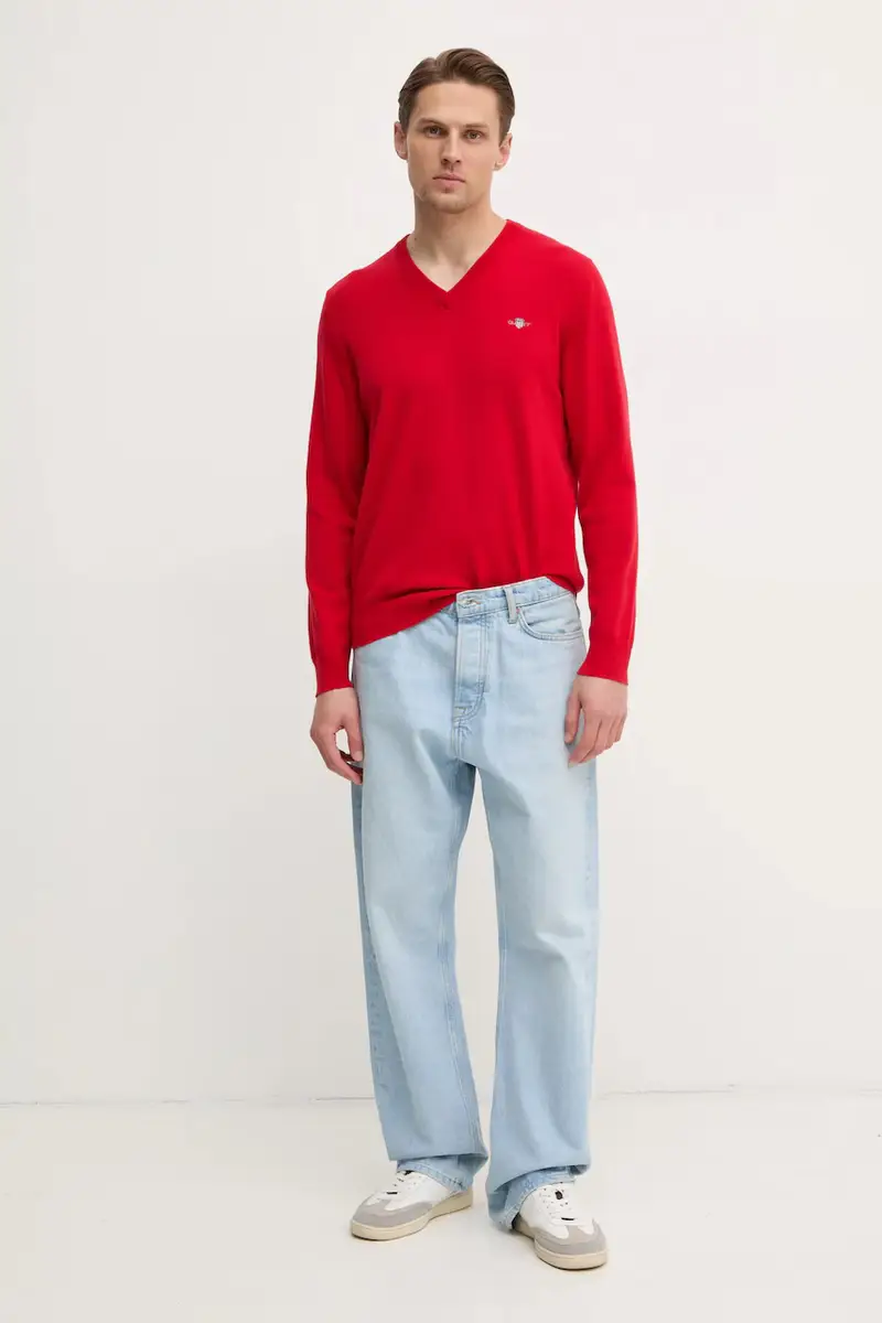 maglione in cotone colore nero 8030562 Rosso miniatura 2