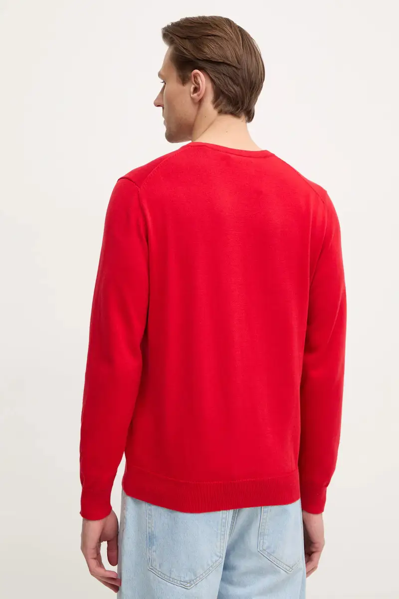 maglione in cotone colore nero 8030562 Rosso miniatura 3