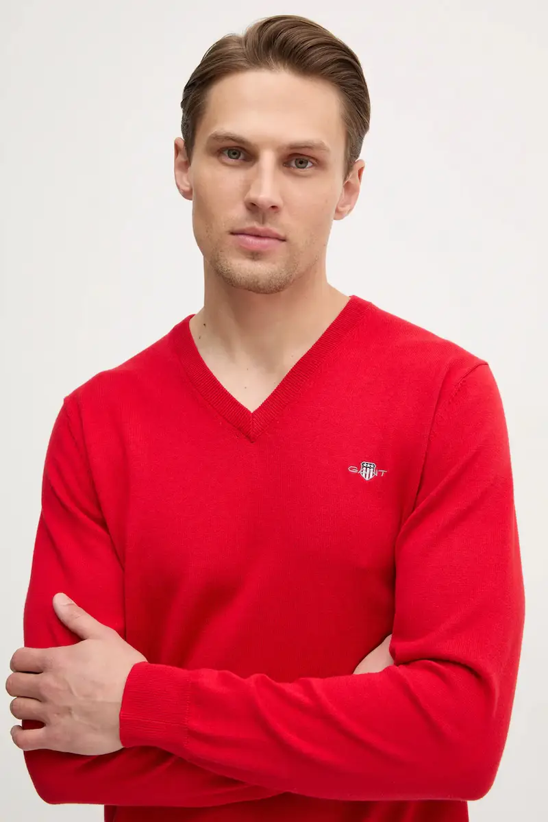 maglione in cotone colore nero 8030562 Rosso miniatura 4