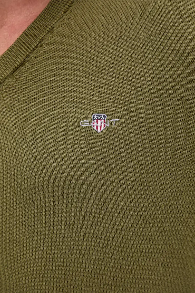 maglione in cotone colore nero 8030562 Verde miniatura 5