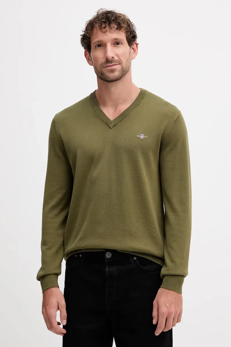 maglione in cotone colore nero 8030562 Verde