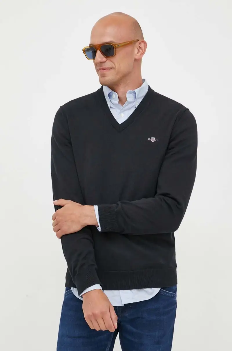 maglione in cotone Nero