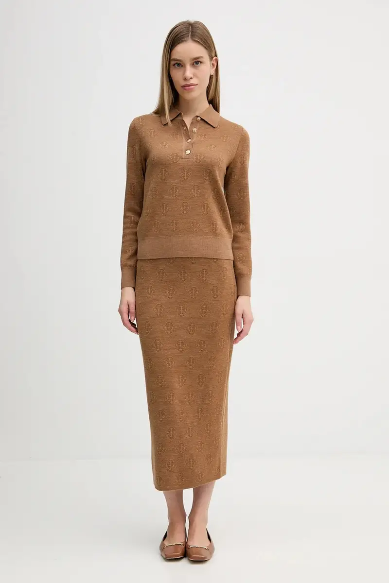 maglione in lana Marrone miniatura 2