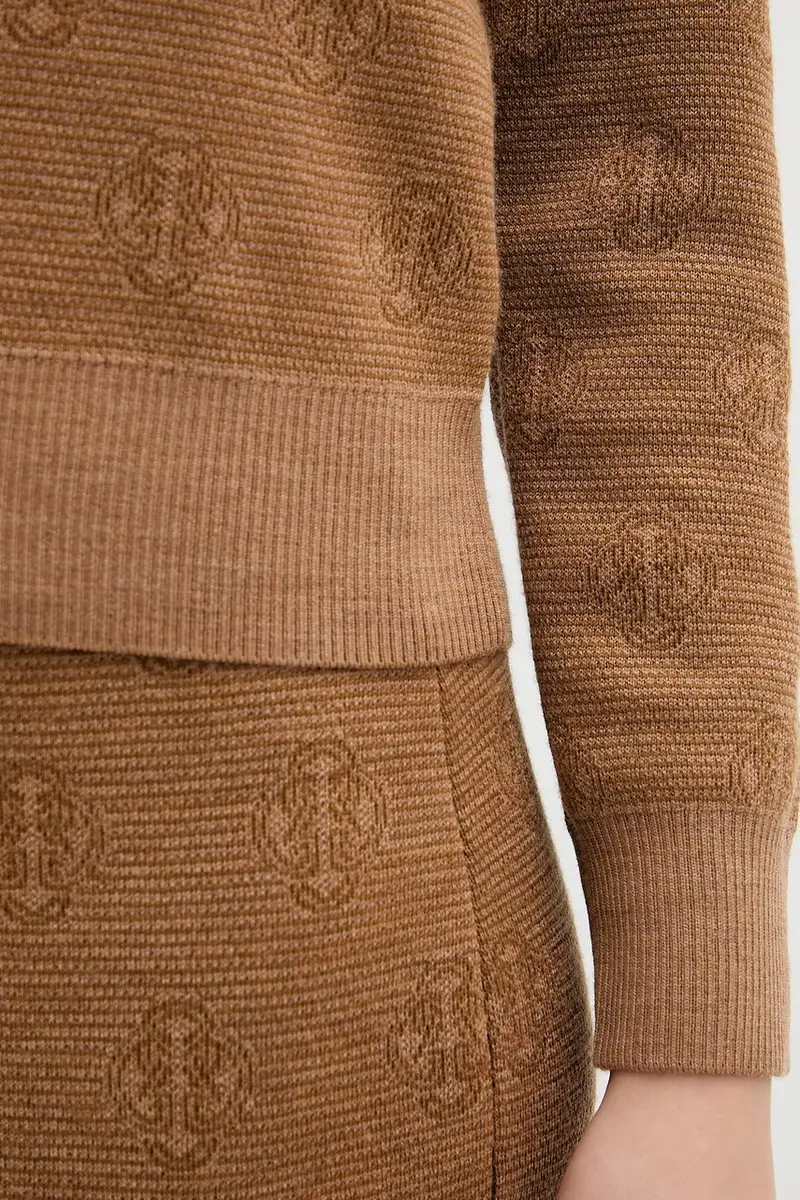 maglione in lana Marrone miniatura 5