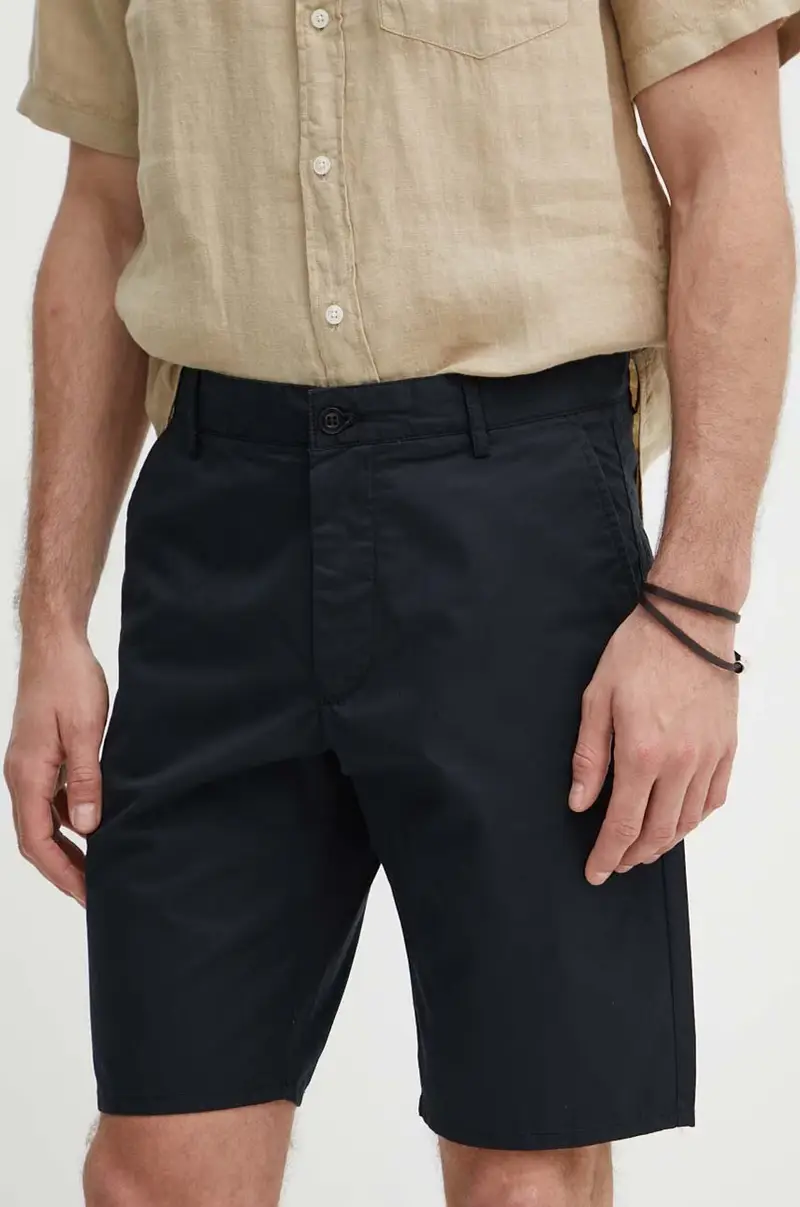 pantaloncini in cotone colore nero
