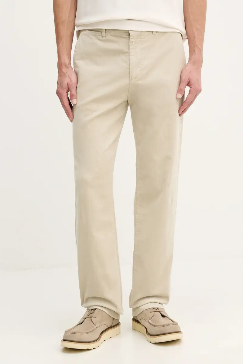 pantaloni in velluto a coste Beige