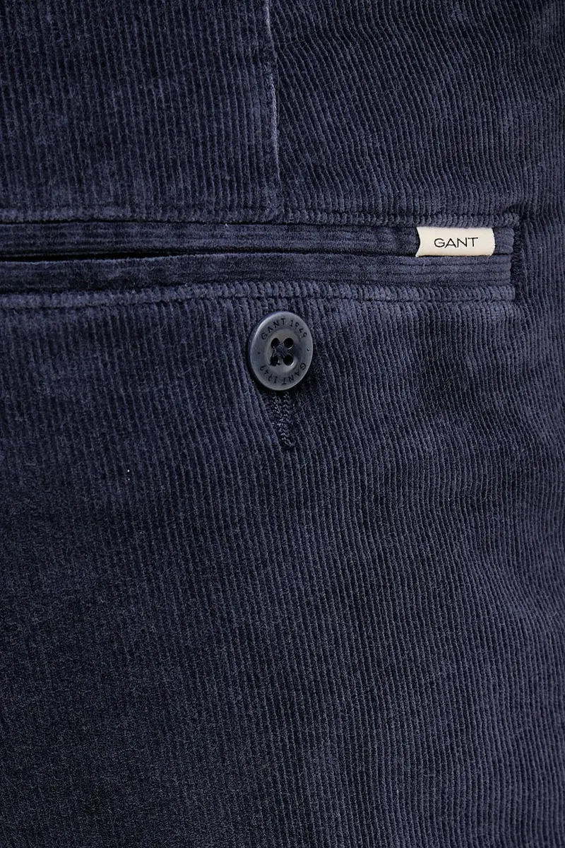 pantaloni in velluto a coste Blu navy miniatura 4