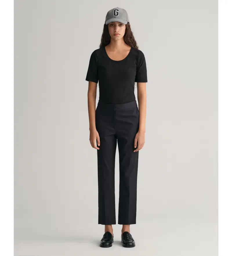 per donna 4150237 Pantaloni skinny stretti neri (34), Nero, Casual, Cotone