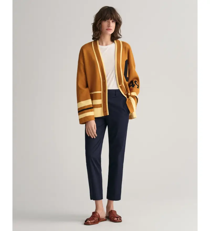 per donna 4150261 Pantaloni chino slim blu scuro (34), Casual, Cotone, Navy