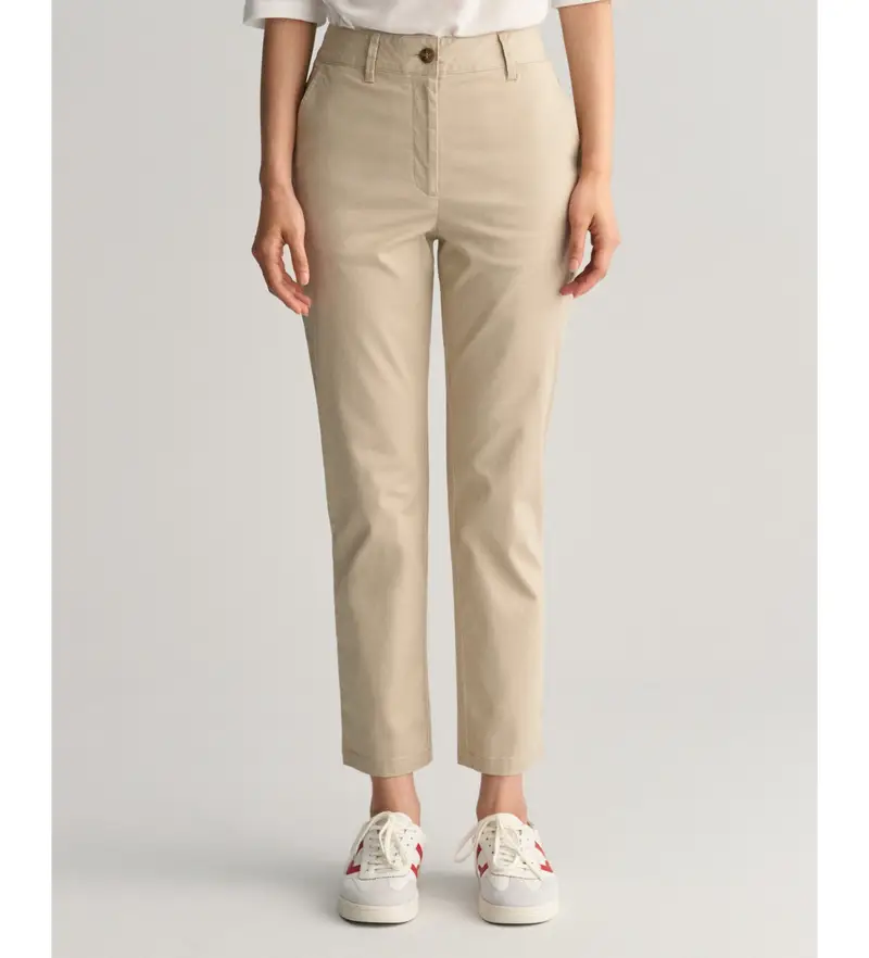 per donna 4150261 Pantaloni chino slim fit beige (36), Casual, Cotone