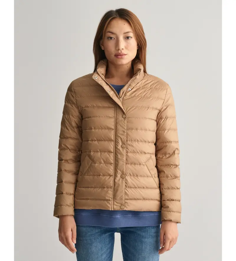 per donna 4700281 Giacca leggera in piumino marrone (XXL), Casual, Polister riciclato, Sostenibile