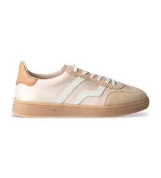 per donna 872533198 Sneakers Cuzima in pelle beige (36), Basso, Camoscio, Stringhe, Casual