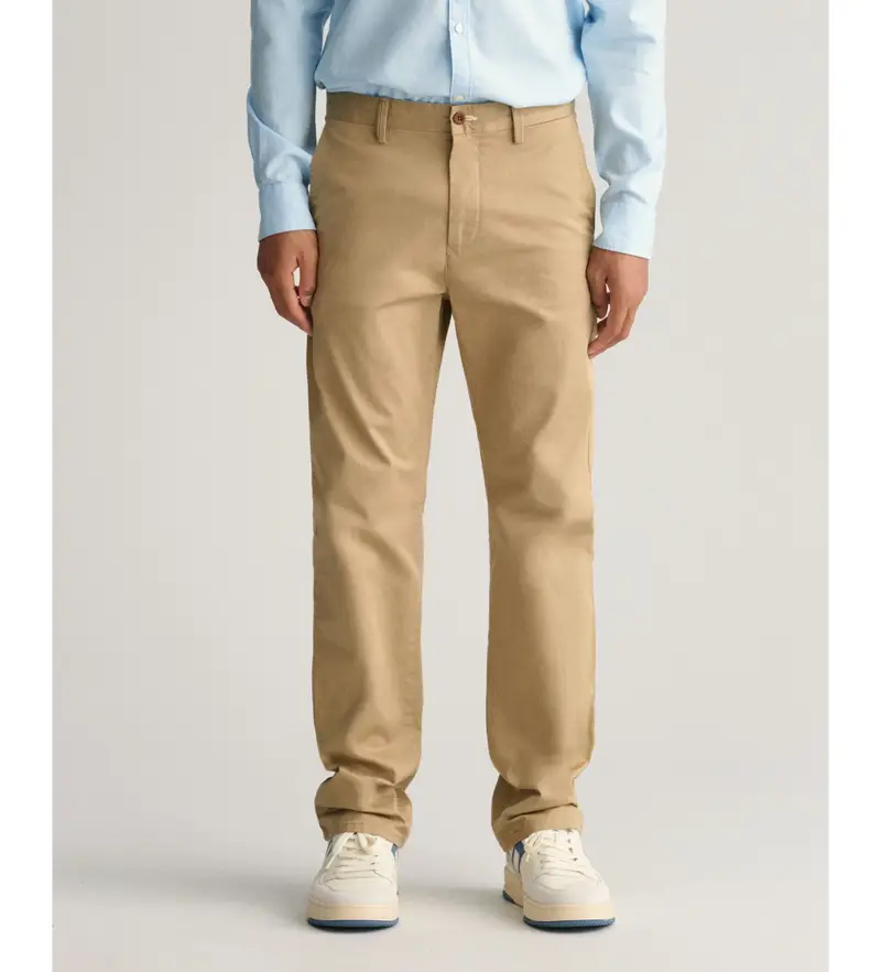 per ragazzo 915023 Pantaloni chino per ragazzi adolescenti GANT (9/10años= 134/140cm), Casual, Cotone, Cotone biologico, Sostenibile