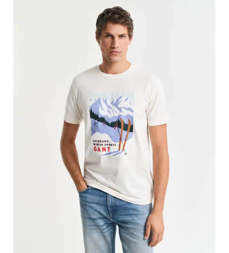 Gant T-shirt Uomo Bianco 4037083