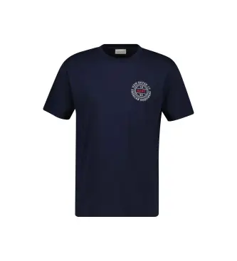 per uomo 2003402 Maglietta grafica blu navy (S), Casual, Cotone, Manica corta