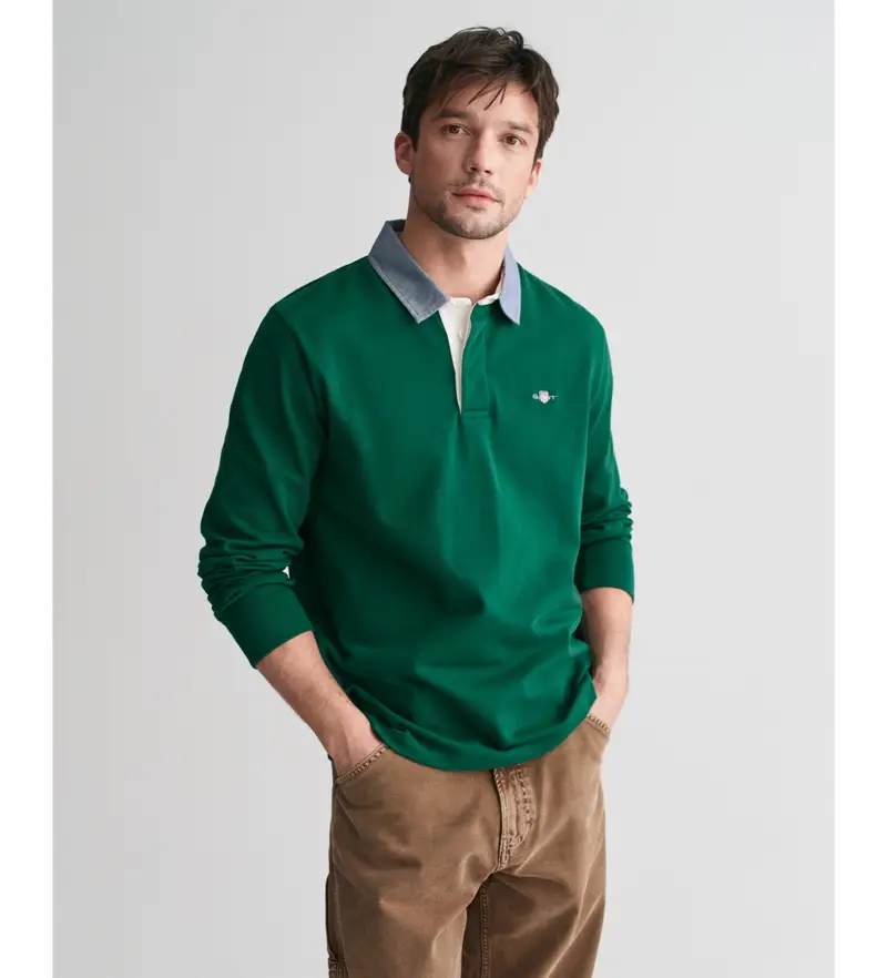 Gant Polo Uomo Verde 3985039