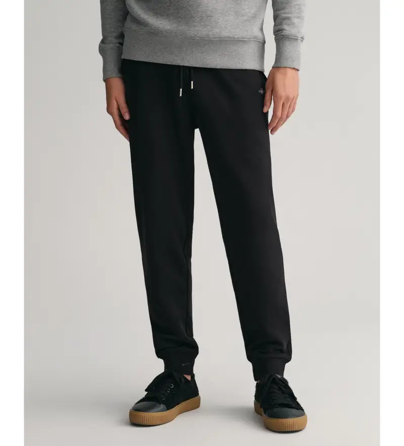 per uomo 2009026 Pantaloni sportivi Shield neri (XXS), Nero, Casual, Sportivo, Cotone