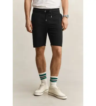 per uomo 2009027 Pantaloncini sportivi neri Shield (M), Nero, Casual, Cotone