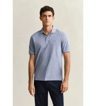per uomo 2014102 Polo in due tonalità di blu (S), Casual, Cotone, Manica corta