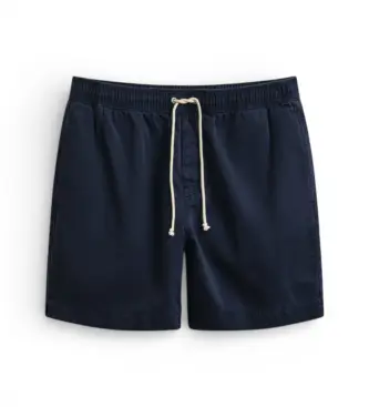 per uomo 205645 Pantaloncini blu navy sbiaditi dal sole (S), Casual, Cotone