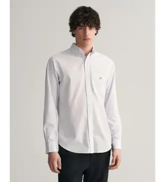 per uomo 3000140 Camicia in popeline a righe blu da banchiere dalla vestibilità regolare (4XL), Casual, Cotone, Manica lunga