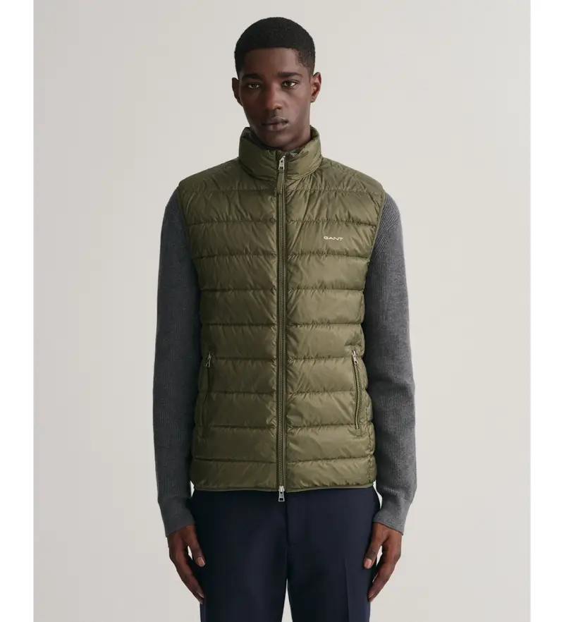 Gant Gilet Uomo Verde 2681975