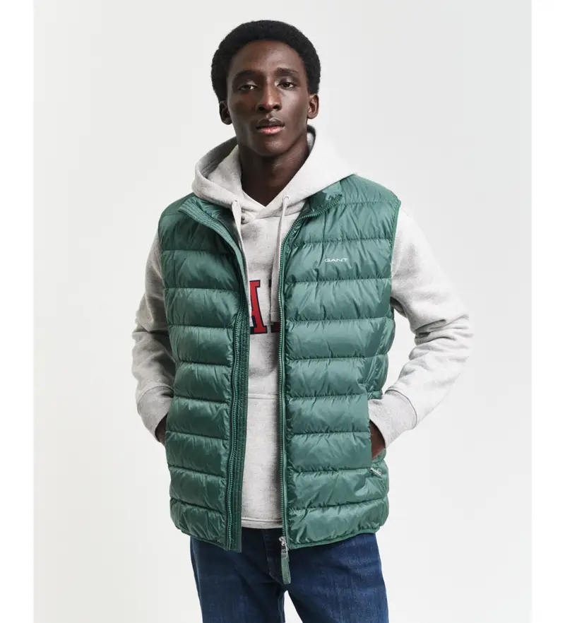 Gant Gilet Uomo Verde 3971444