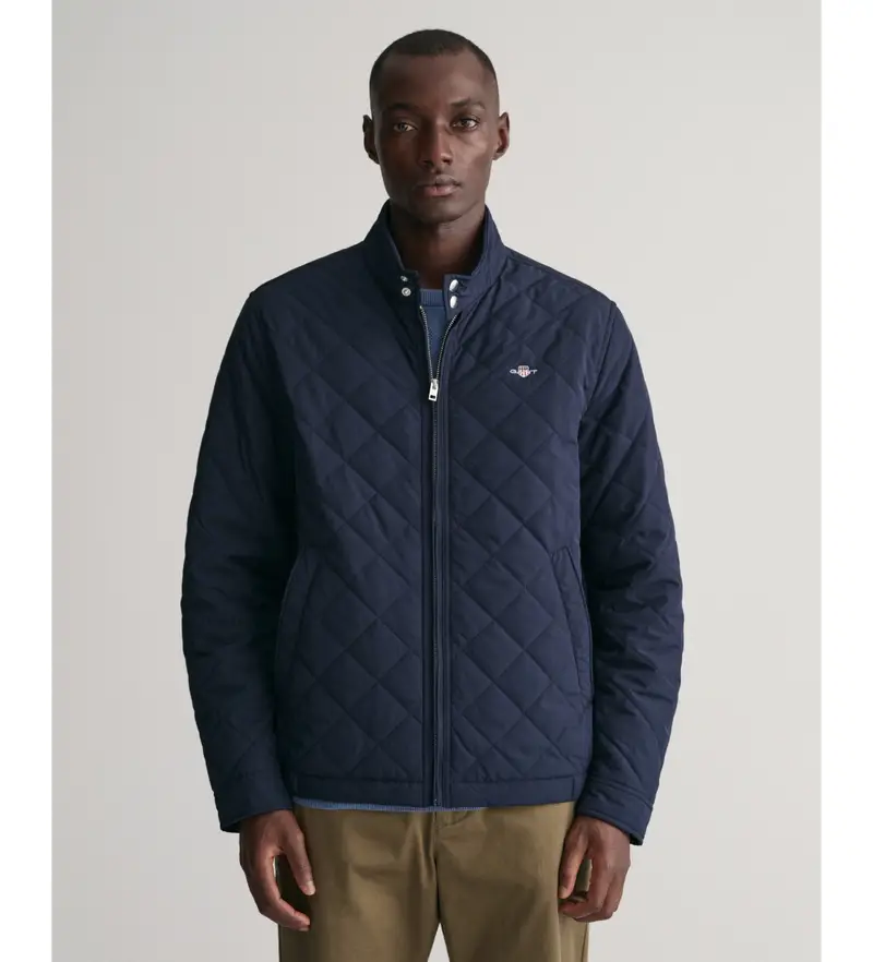 per uomo 7006340 Cappotto trapuntato blu scuro (S), Casual, Poliestere, Manica lunga, Navy