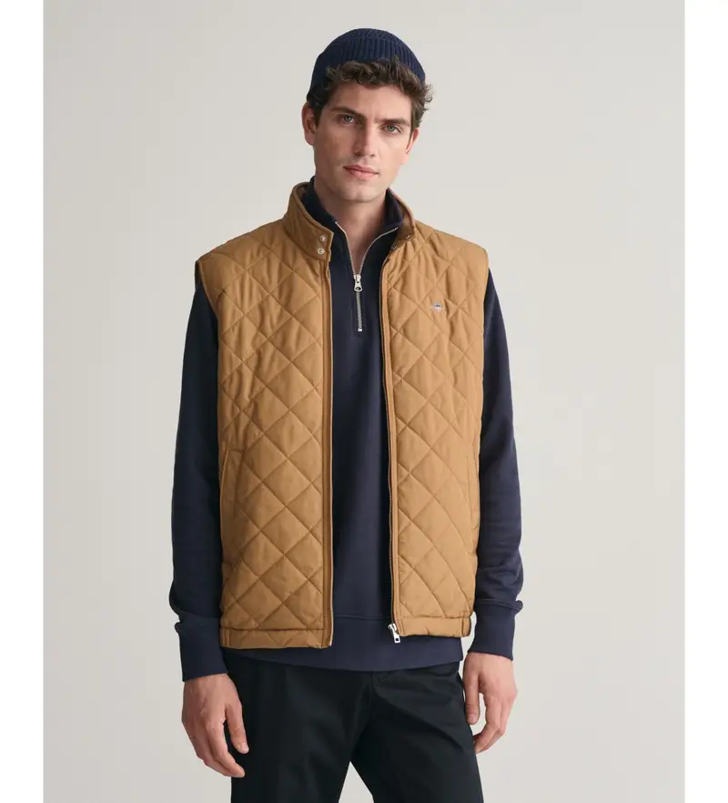 Gant Gilet Uomo Marrone 4049944