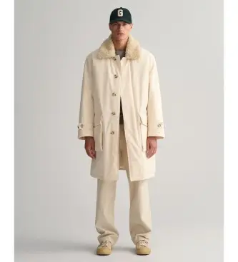 per uomo 7006373 Cappotto funzionale beige (XL), Casual, Cotone, Manica lunga