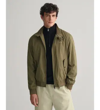 per uomo 7006381 Giacca Harrington leggera verde (L), Casual, Manica lunga, Polister riciclato, Sostenibile