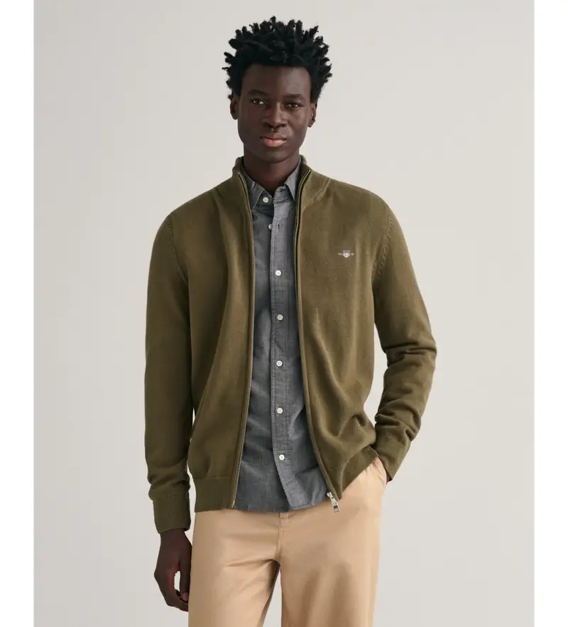 Gant Cardigan Uomo Verde 2681989