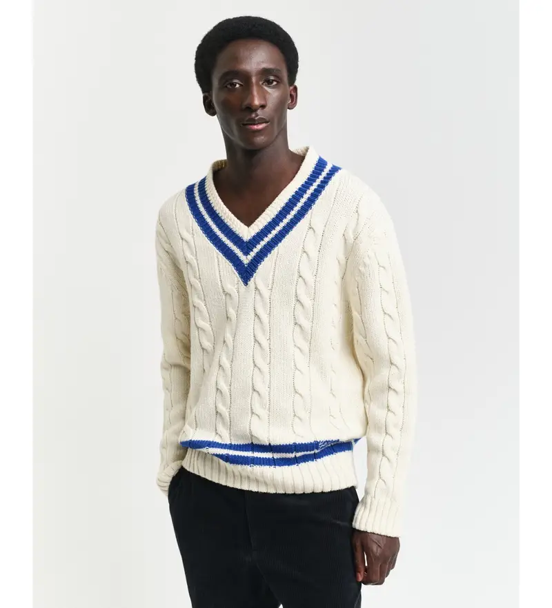 per uomo 8060099 Maglione Ochos beige (S), Casual, Lana, Manica lunga