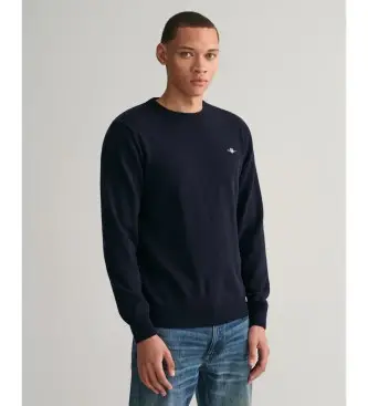 per uomo 87211 Maglione girocollo blu scuro (XXL), Casual, Lana, Manica lunga, Navy