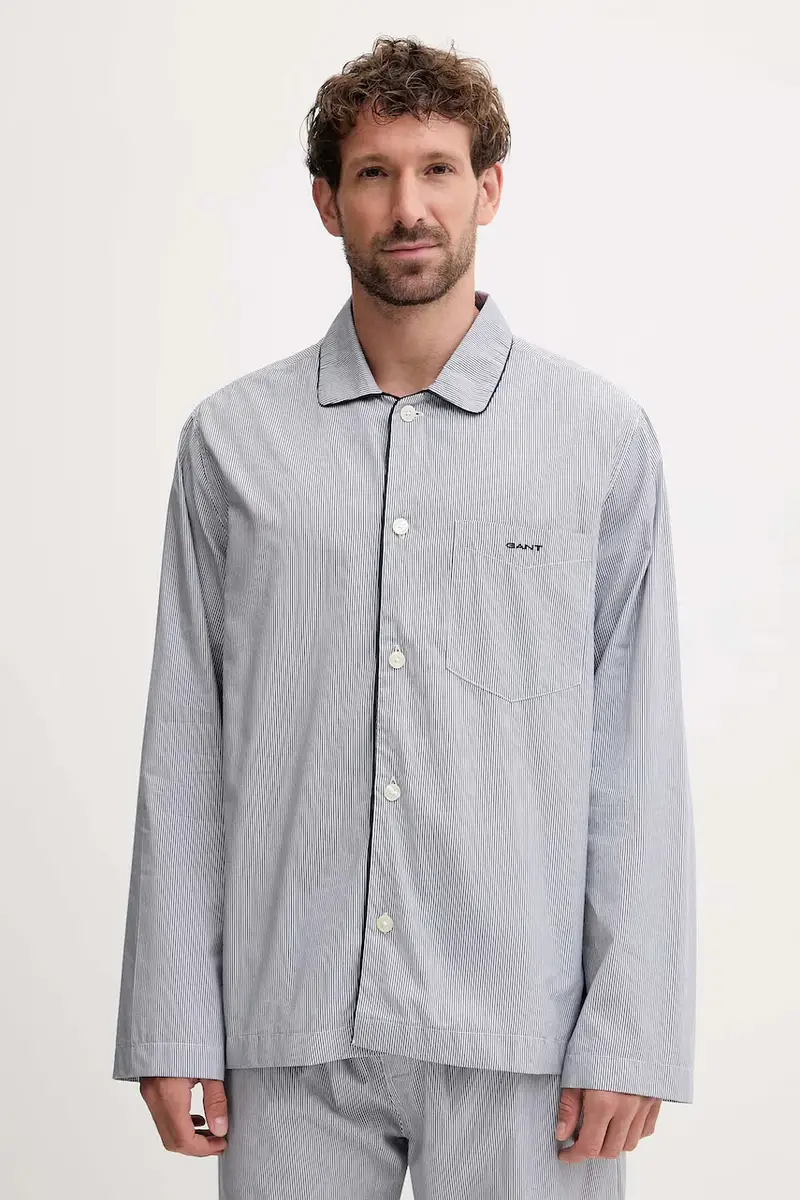 pigiama in lana uomo colore blu 902539300 miniatura 2