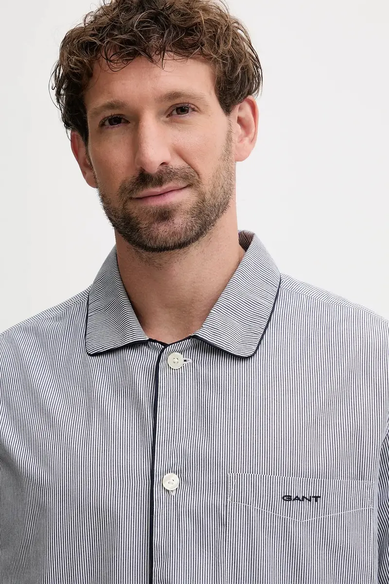 pigiama in lana uomo colore blu 902539300 miniatura 5