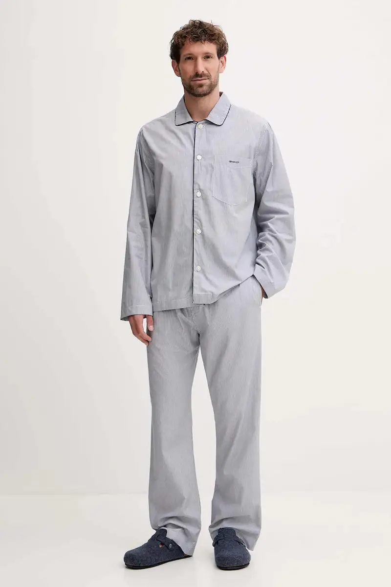 pigiama in lana uomo colore blu 902539300