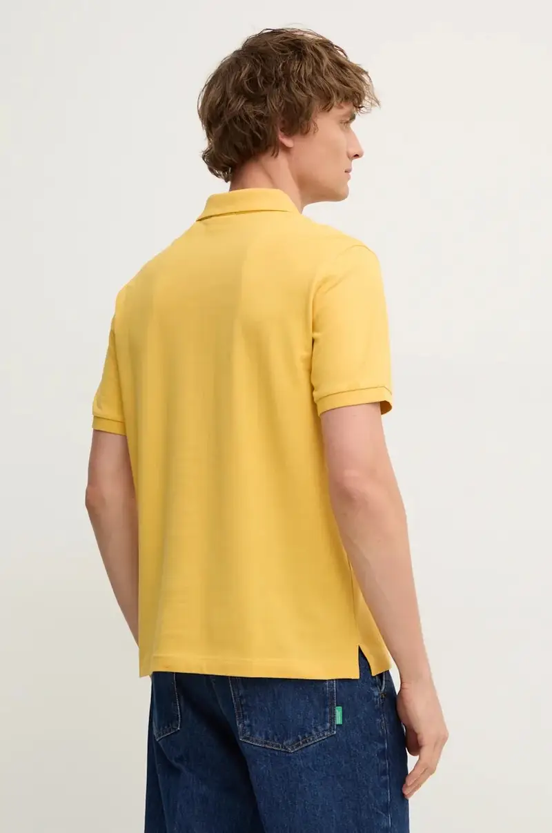 polo in cotone colore giallo miniatura 3