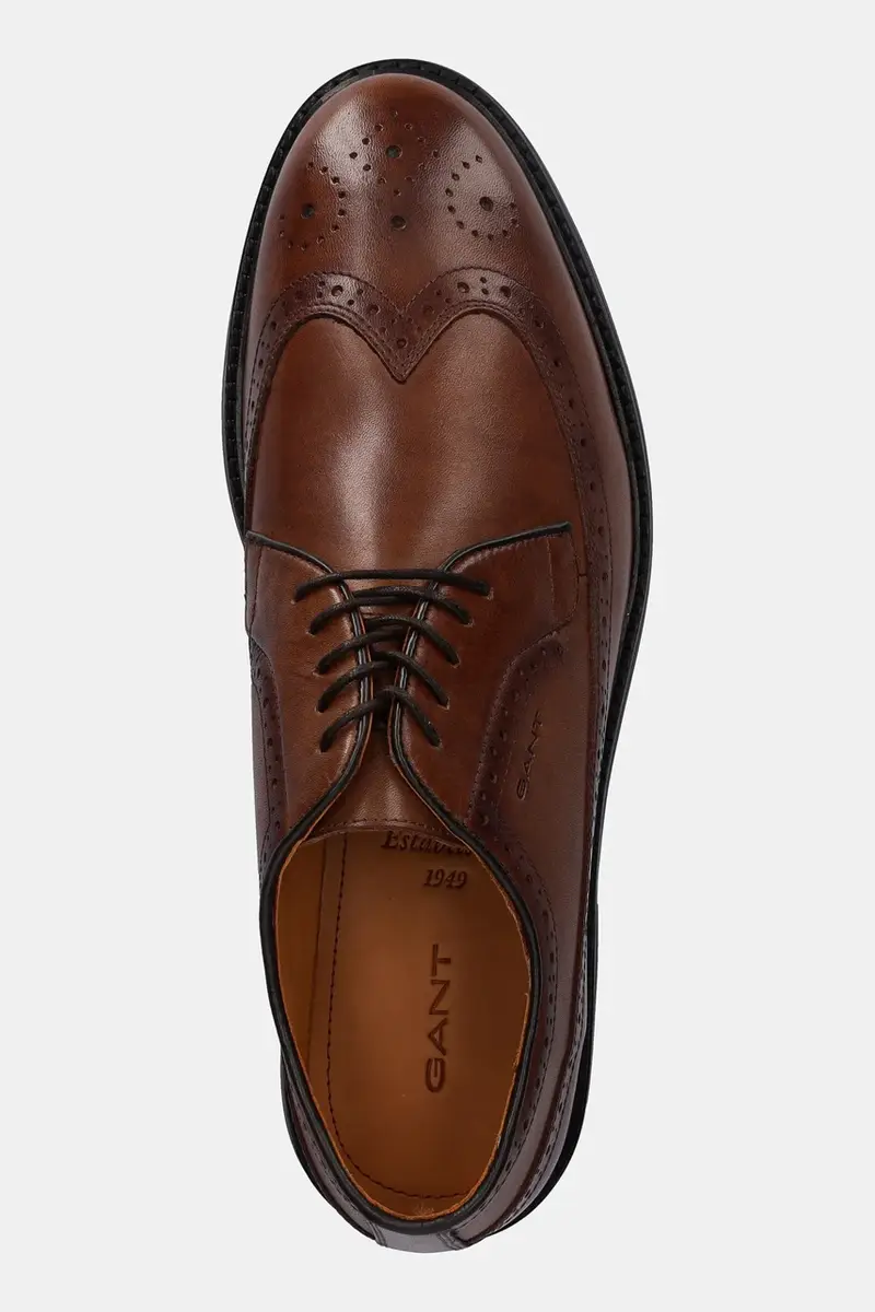 scarpe in pelle Bidford uomo colore marrone 31631145 miniatura 4