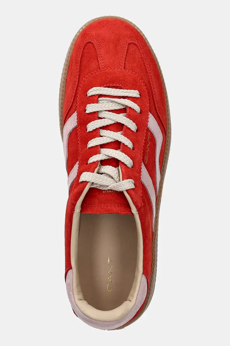 sneakers in camoscio Cuzmani colore arancione 30533978.G925 Rosso miniatura 4