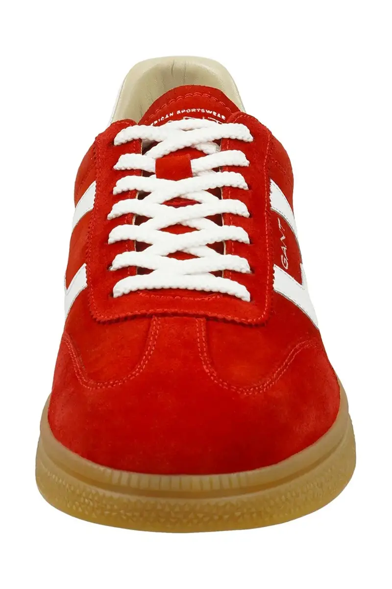 sneakers in camoscio Cuzmo colore rosso 30633859.G518 miniatura 3